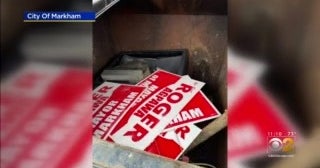 Markham Mayor Up For Reelection A Day After He Reported Campaign Signs