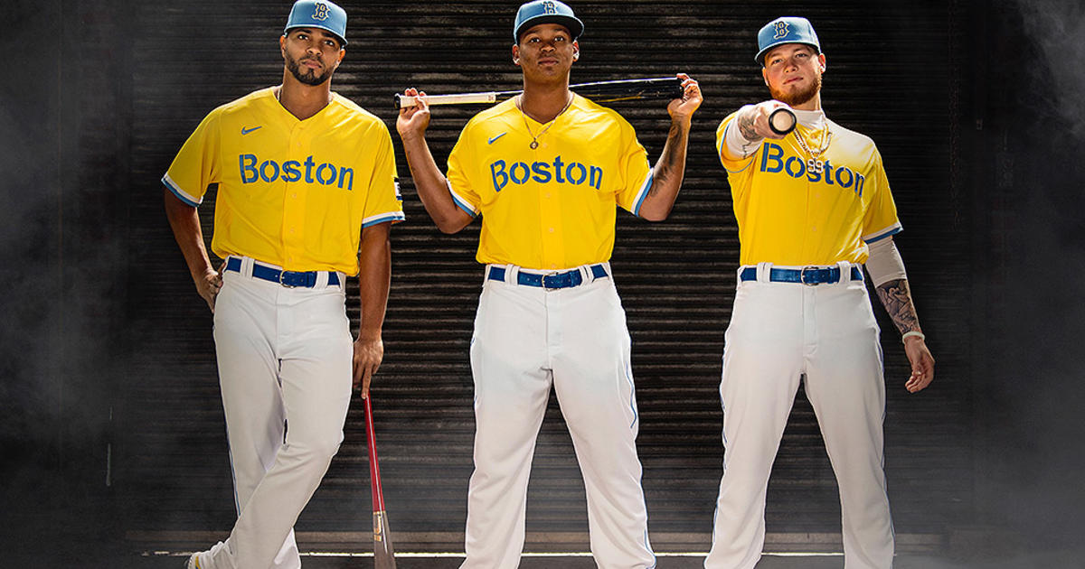 Red Sox Unveil New Boston Marathon-Themed Uniforms For Patriots' Day  Weekend - CBS Boston