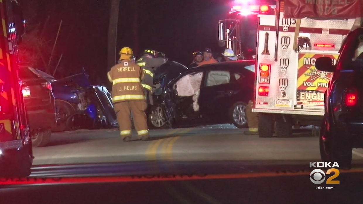 3 Flown To Hospital After 2Car Crash In Dunbar Township CBS Pittsburgh