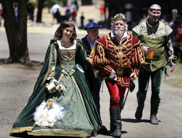 The Colorado Renaissance Festival celebrates its 34th season in Larkspur. The festivities include musical and comedic acts at numerous stages throughout the village along with a variety of food and beverage and over 200 artisans selling their wares in the 