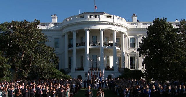 Remembering 9/11 Moment of silence marks beginning of tragic day CBS