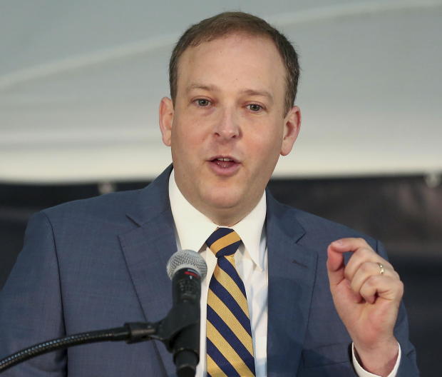 Rep. Lee Zeldin speaks at a ceremony to launch a project 