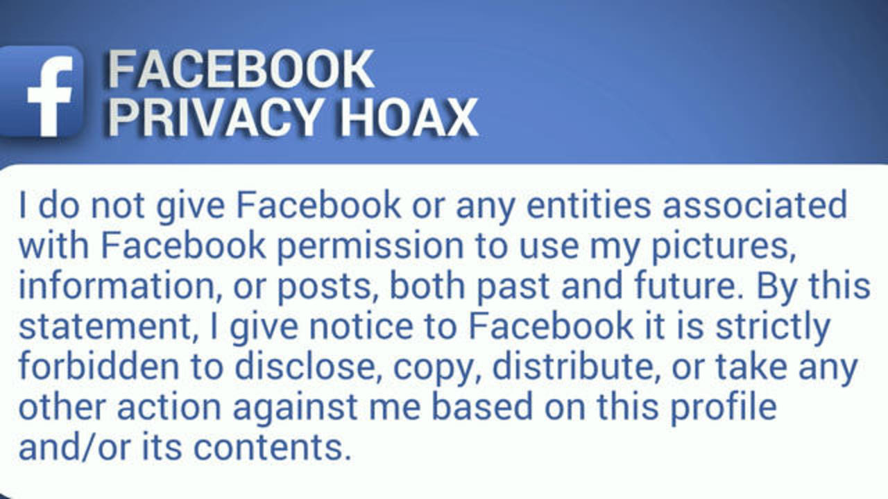 Facebook privacy hoax goes viral