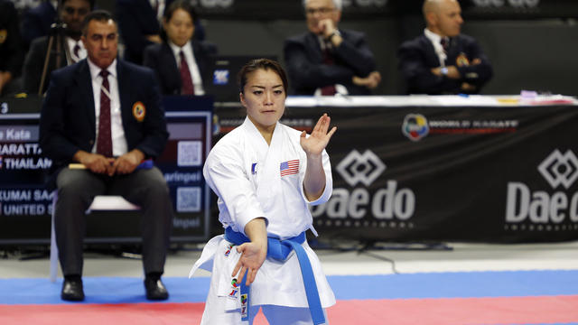 Kokumai Sakura from USA seen in action during the women's 