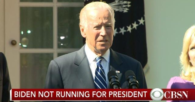 Joe Biden will not run for president - CBS News