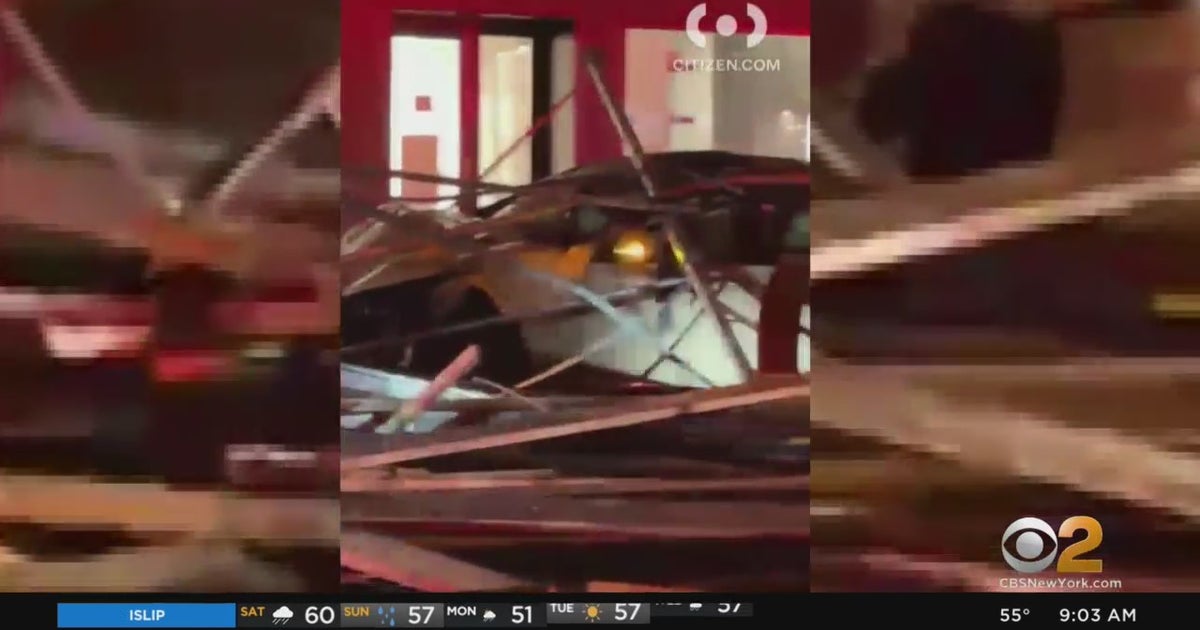 Driver Arrested After Car Slams Into Scaffolding On East Side - CBS New ...