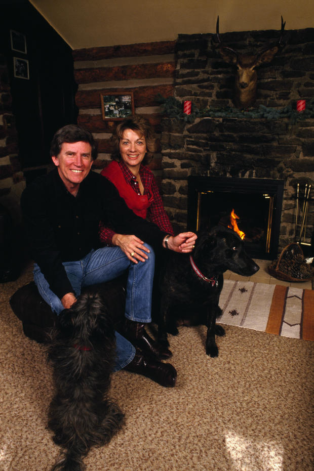 Gary Hart with Wife Lee Ludwig Hart 