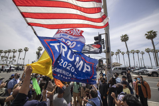 White Nationalists Group "White Lives Matter" Organizes March In Huntington Beach 