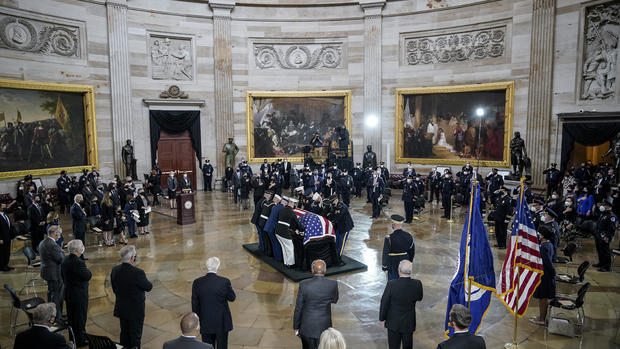 U.S. Capitol Police Officer William Evans Lies In Honor In Capitol Rotunda 