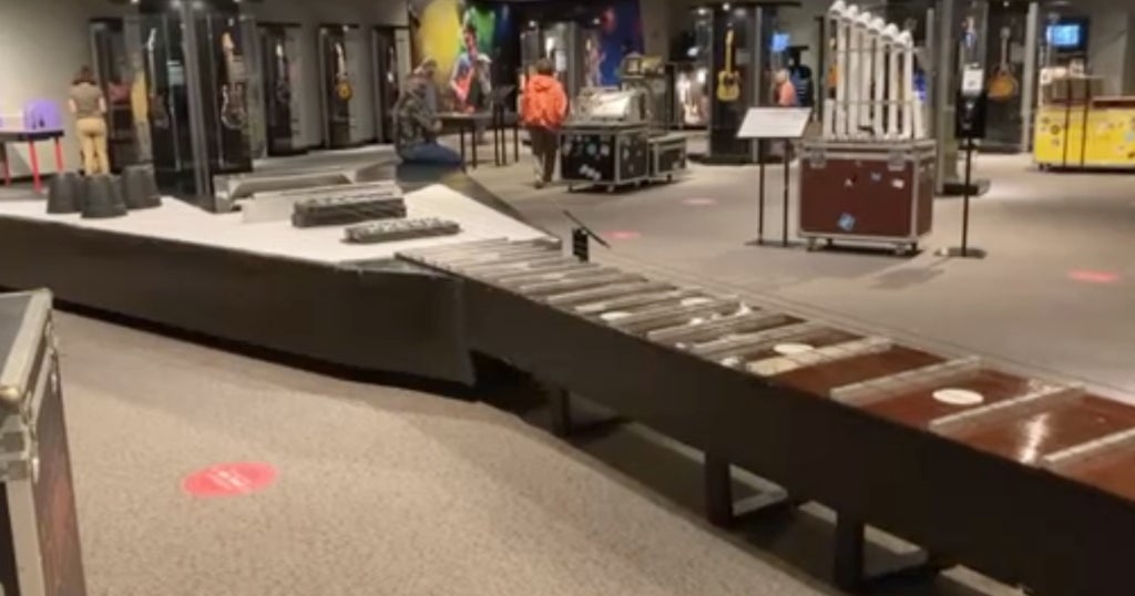 Largest Playable Guitar In The World On Display At Exhibit Dedicated To