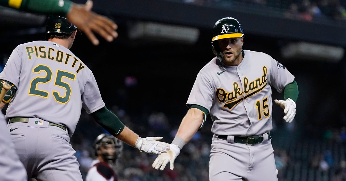 Lowrie A s Rally From 5 Run Deficit Beat Diamondbacks 7 5 CBS San 