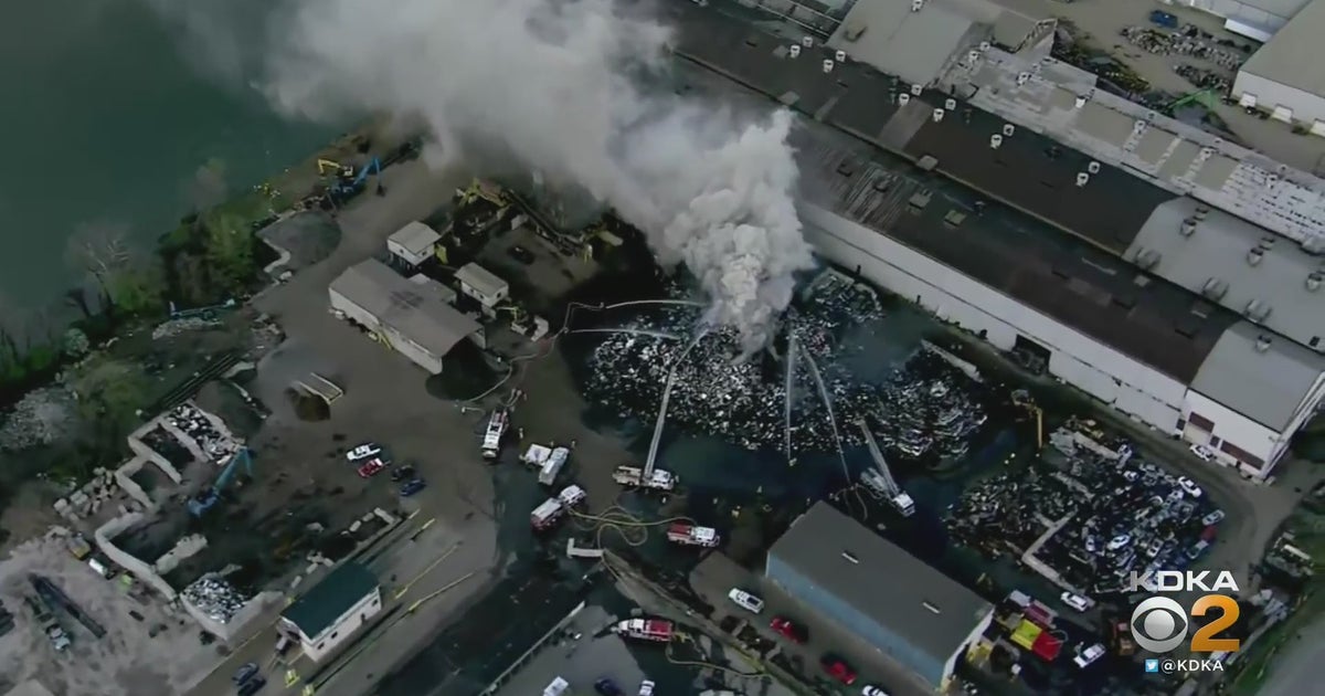 Crews Spend Hours Trying To Gain Control Of Massive Scrapyard Fire On