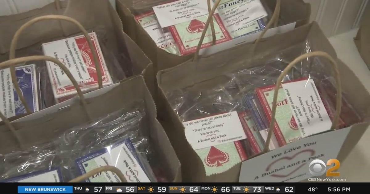 Long Island Mother, Son Deliver Goodie Bags To Elderly To Spread