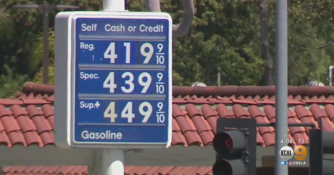 Gas Prices On The Rise Across Southern California CBS Los Angeles