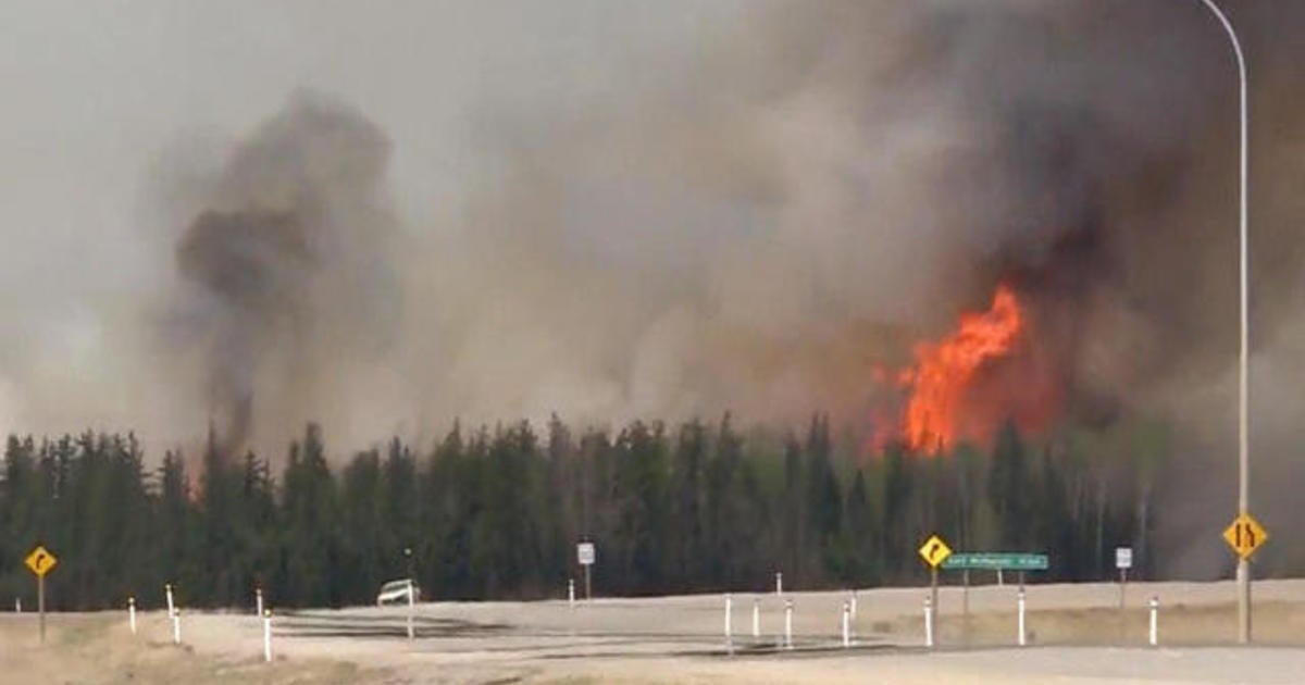 Massive Alberta wildfire expected to double in size - CBS News