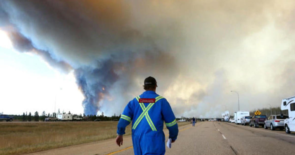 Massive Wildfire In Alberta Canada Continues To Grow Cbs News