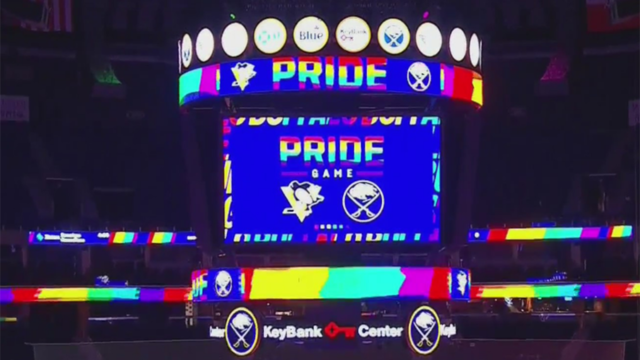 Penguins beat Sabres in NHL's first joint Pride Game