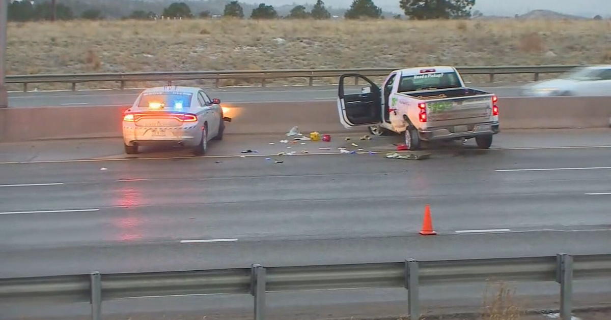 Robbery Suspect Pursuit Ends In Shooting On I-25 - CBS Colorado