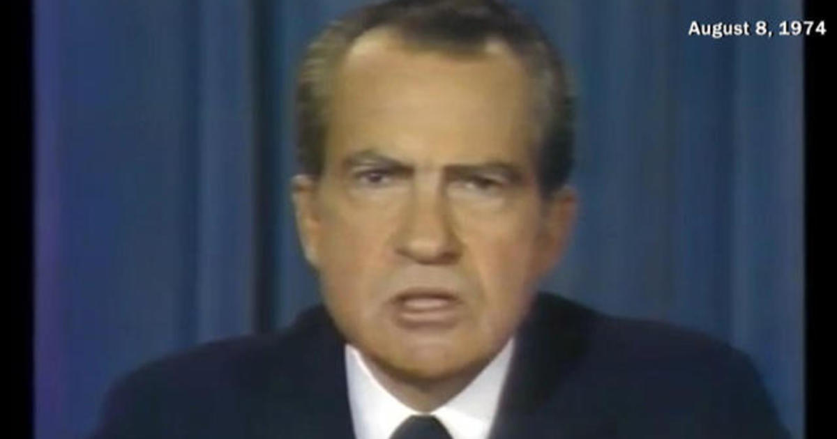 Cbs News Vault 1974 Nixon Resignation Cbs News 
