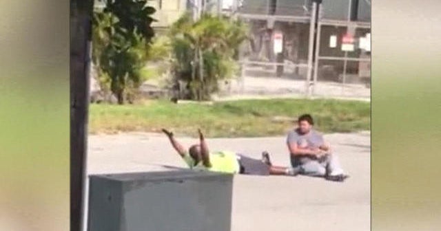 Unarmed Florida man shot by police tells his story - CBS News