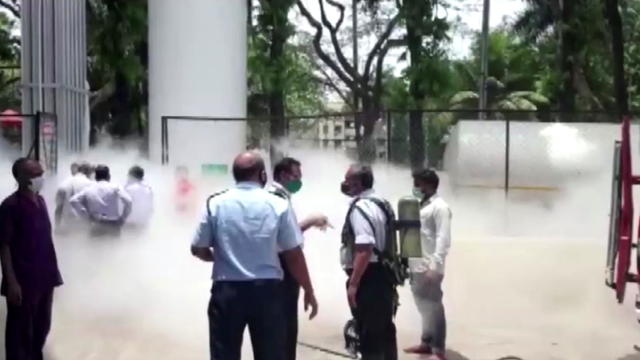 Oxygen tanker leakage at hospital in Nashik 