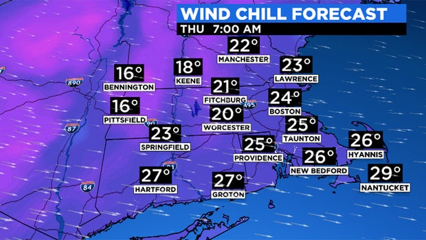 wind chill thur
