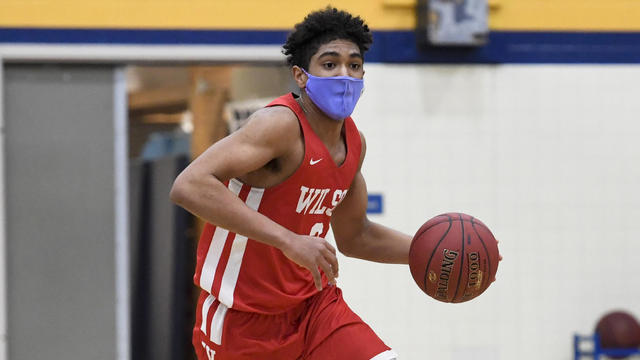 High School Boys Basketball Game In Pennsylvania During COVID-19 Restrictions 