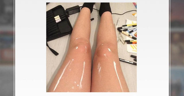 New illusion shiny or painted legs? CBS News