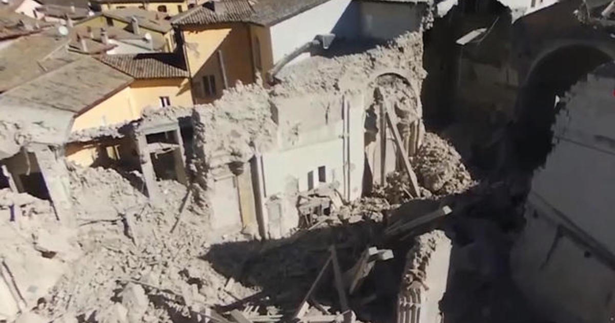 Strongest earthquake in decades damages central Italy - CBS News