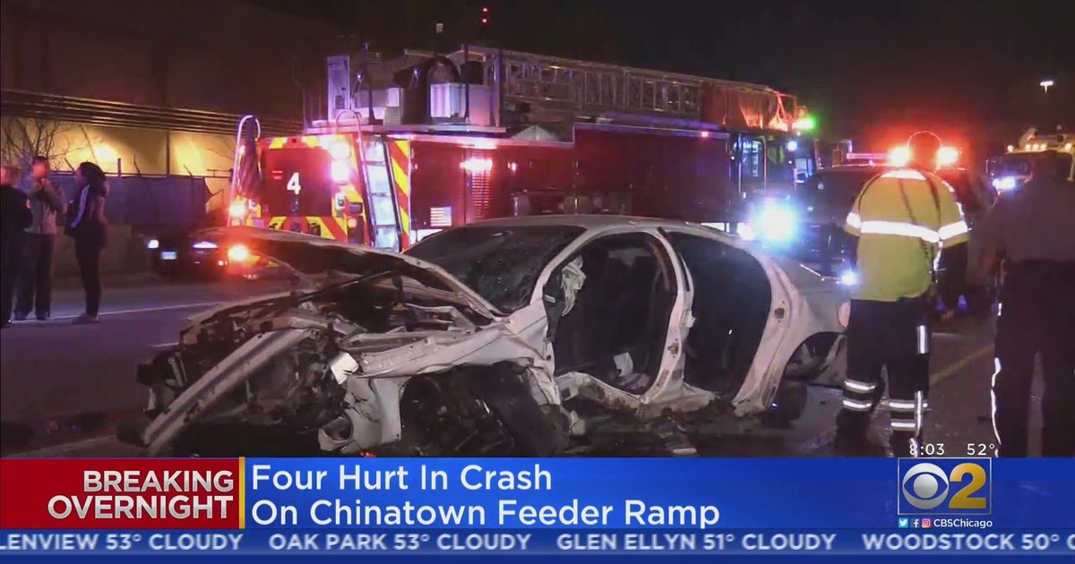 Four Injured In Crash On Chinatown Feeder Ramp - CBS Chicago