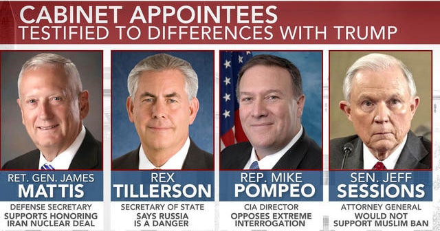 Some of Trump's Cabinet picks contradict his campaign promises - CBS News