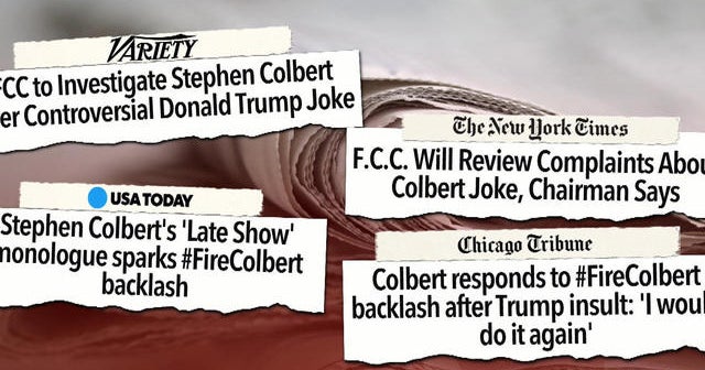 FCC investigating Colbert joke - CBS News