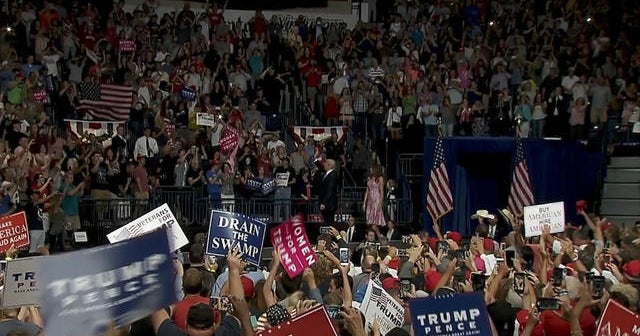 Trump holds campaign-style rally in Ohio - CBS News
