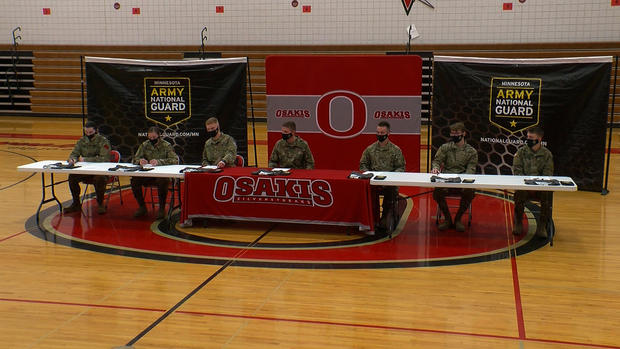 Osakis High School National Guard Recruits 