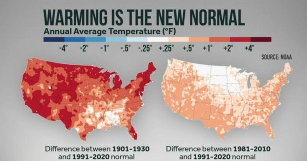 Noaa Climate Change Map Climate Change: Noaa's "New Normal" Climate Report Is Anything But Normal -  Cbs News