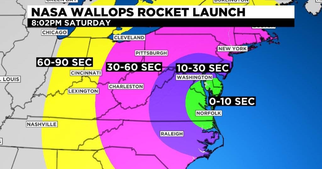 NASA Rocket Launch Should Be Visible Along East Coast Wednesday Night ...