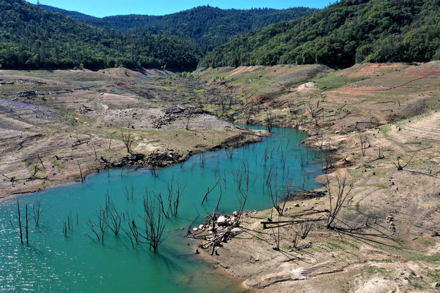 California's Current Drought Evident By Low Levels In Lake Oroville 