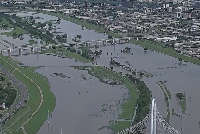 Flooding in Dallas on Sunday