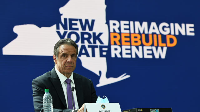 NY Governor Cuomo Provides COVID Update From Javits Center 