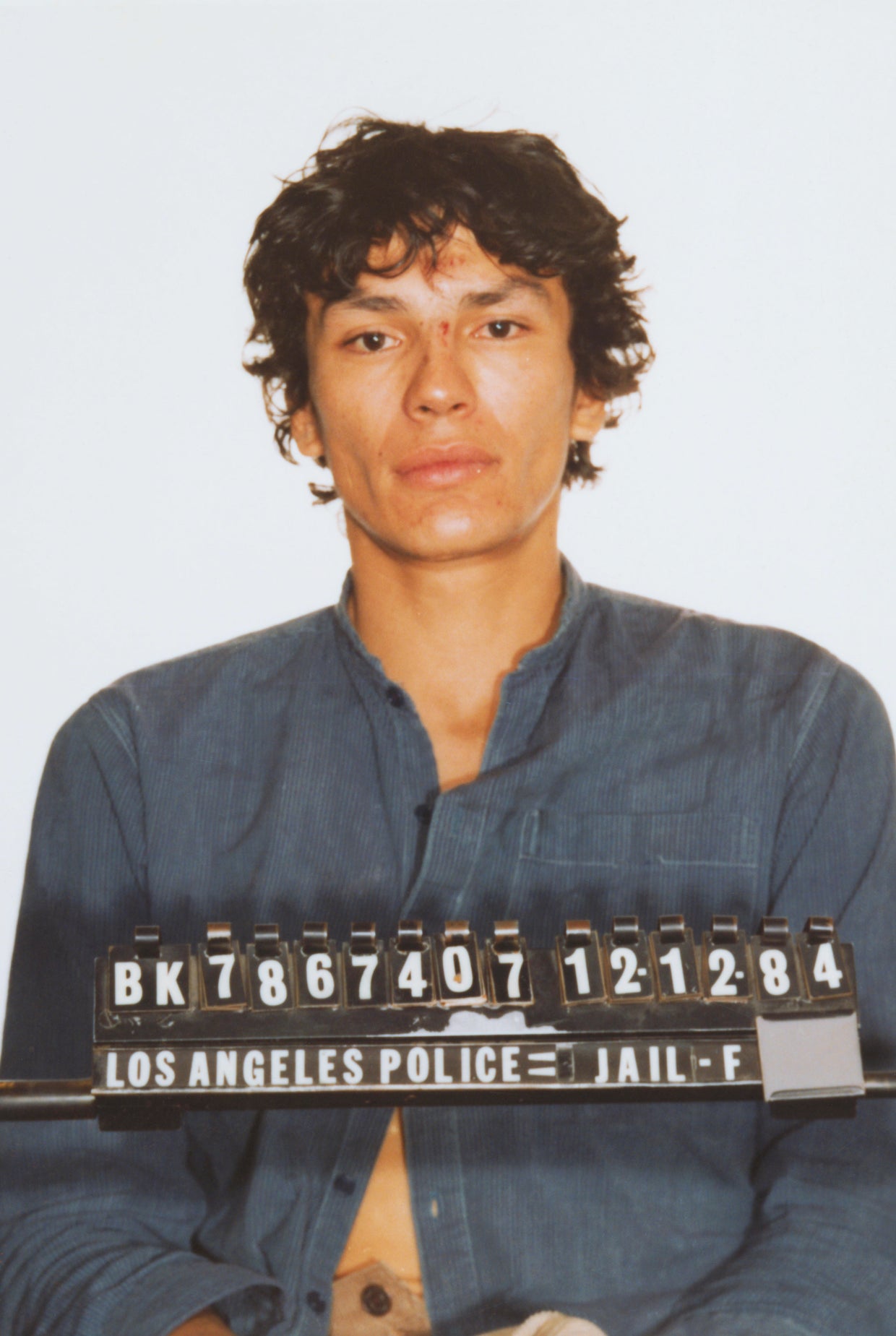 Mass Murderer Richard Ramirez After Being Captured by Police 