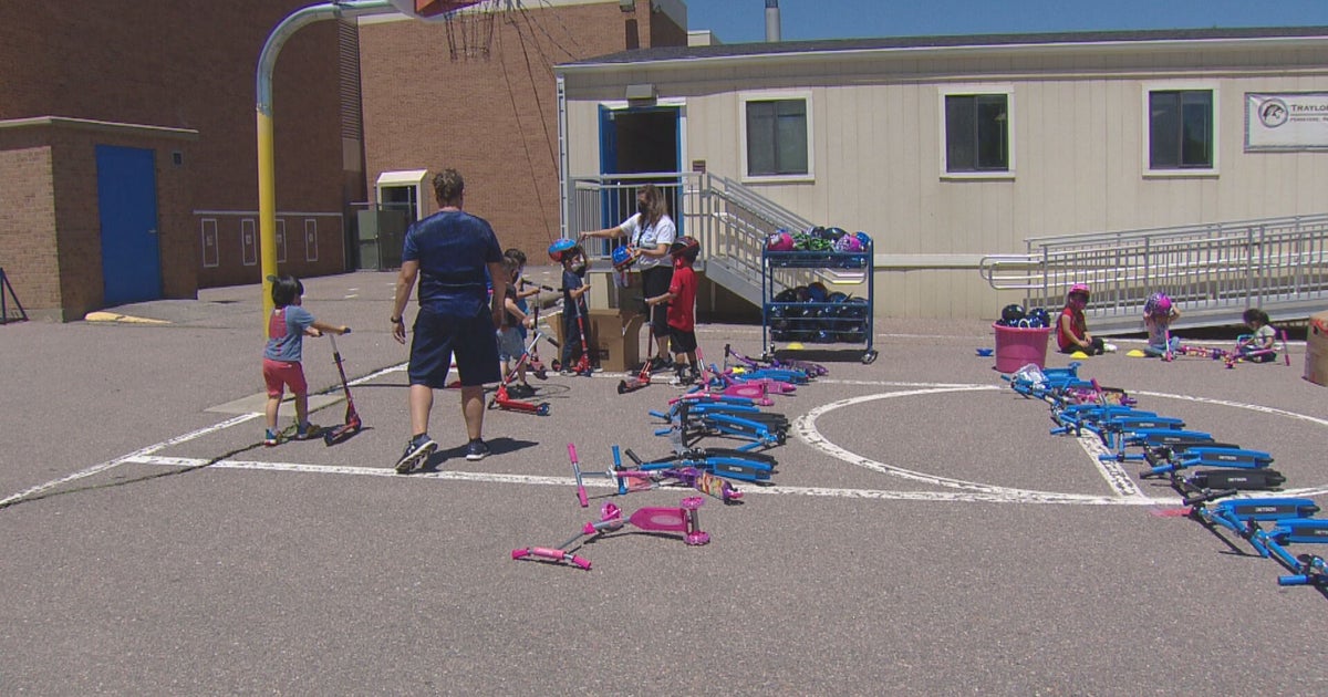 Denver Students Gifted Scooters & Helmets To Stay Active This Summer