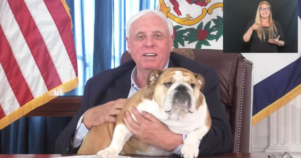 'Get Vaccinated For Babydog': W.Va. Gov. Jim Justice Has His Dog ...