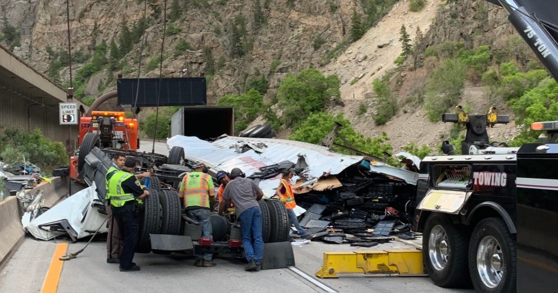 I70 Reopened Eastbound Lanes Back Open Through Glenwood Canyon CBS