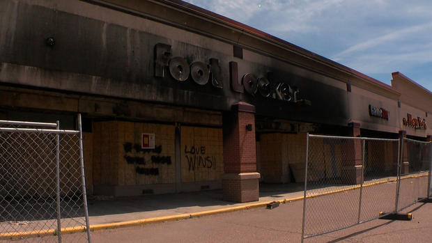 Burned Out St. Paul Midway Foot Locker, 1 Year After Riots 