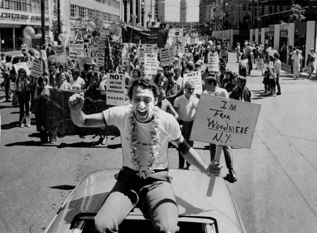 Harvey Milk at the Gay Pride Parade 06/23/1978 