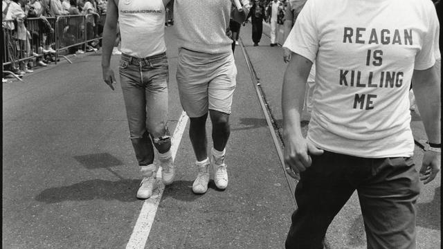 'Reagan Is Killing Me' Shirt At The International Lesbian & Gay Freedom Day Parade 