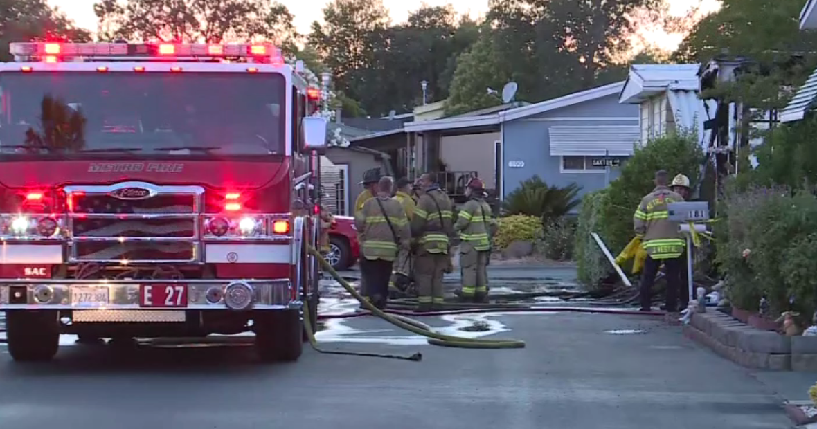 1 Person Dead In Fire At Citrus Heights Mobile Home Park - CBS Sacramento