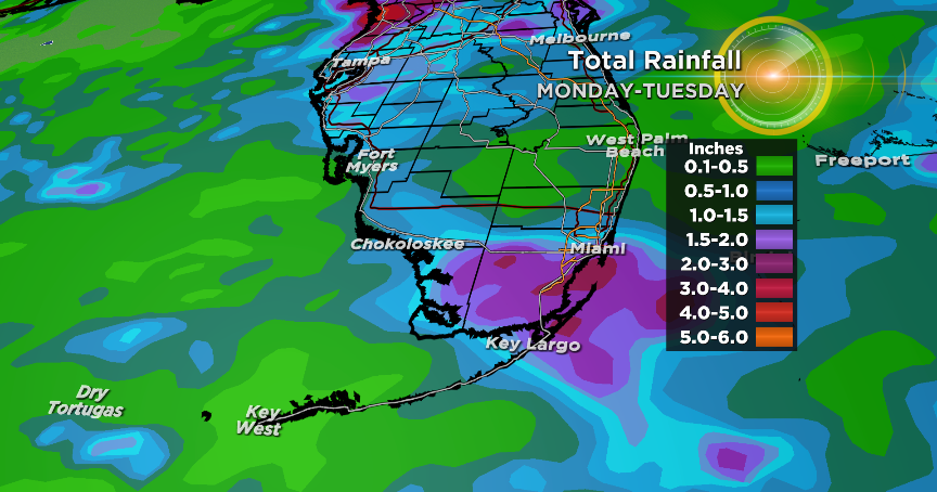 Miami Weather: Storms Weaken, But Periods Of Rain To Continue - CBS Miami
