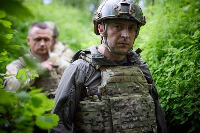 Ukrainian President Volodymyr Zelenskiy visits Donetsk Region