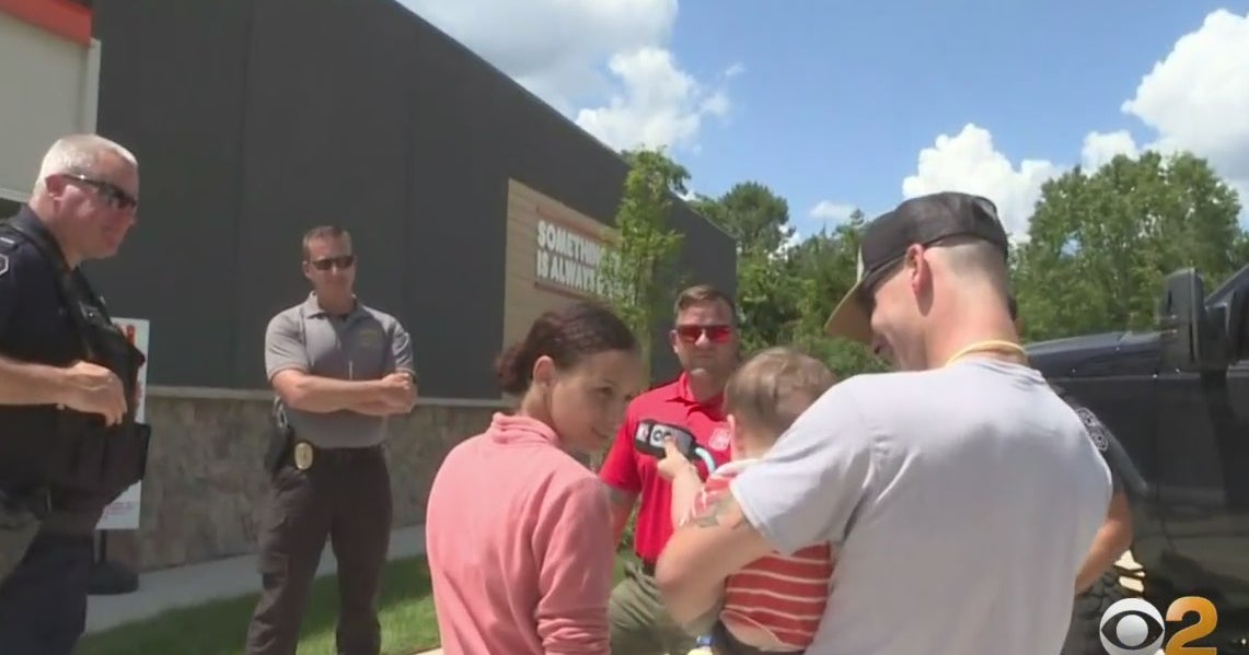 Police Officers Inside Waretown, N.J. Dunkin' Save Choking 10MonthOld